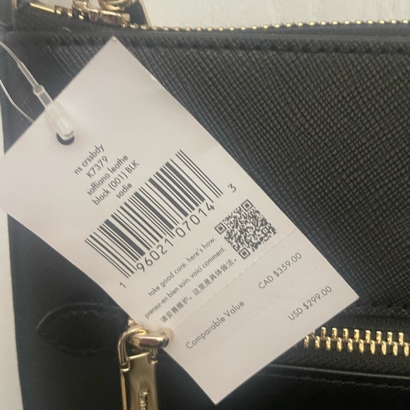 NWT Kate Spade Black Crossbody - Picture 2 of 3